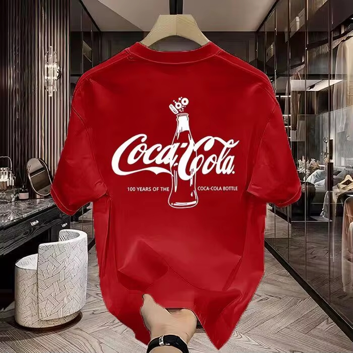 Streetwear Brand Red Logo - Camiseta roja con logotipo clásico de
