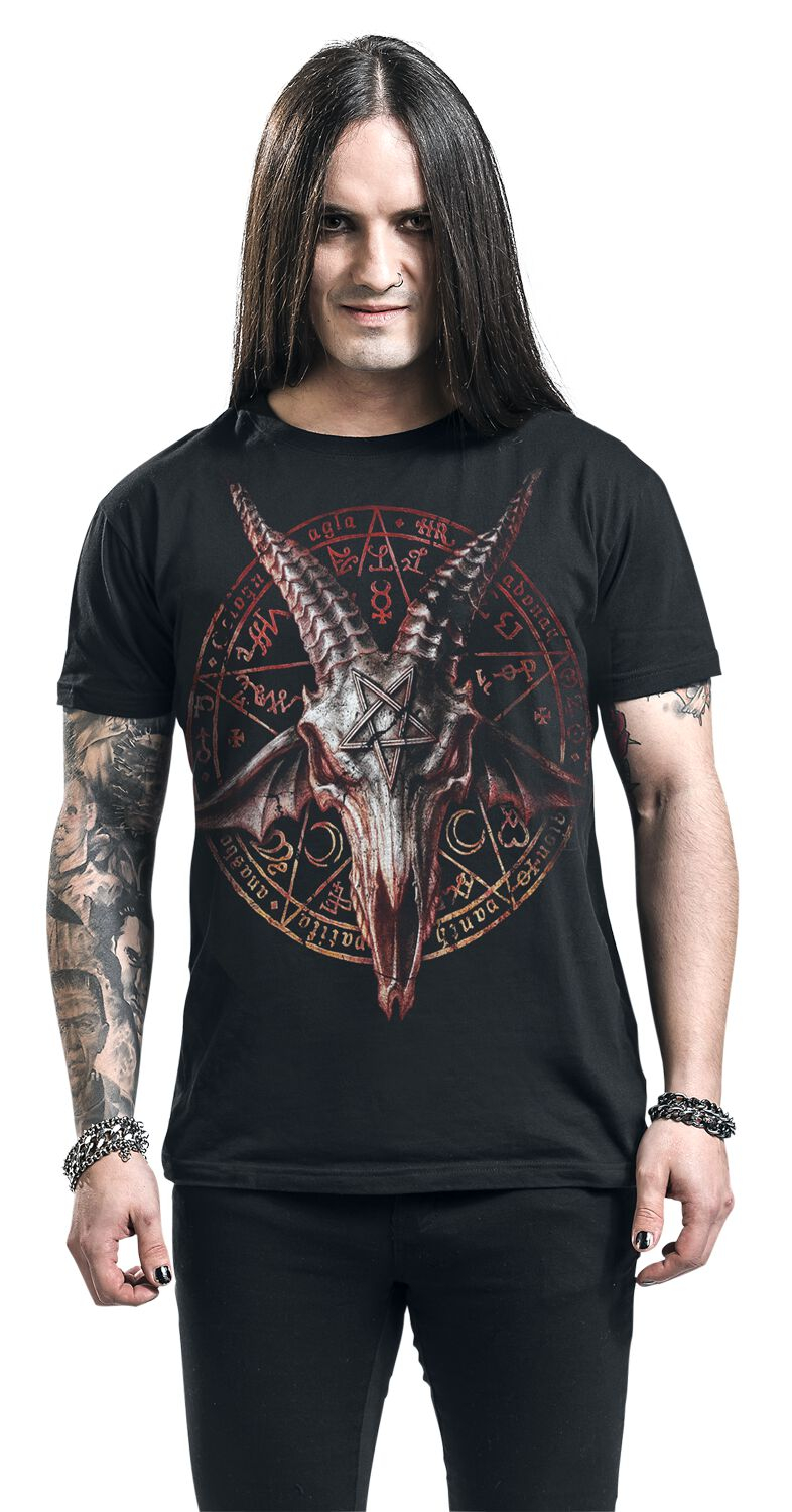 Gothic Streetwear Brand - Camiseta de marca Devil Goat Dark