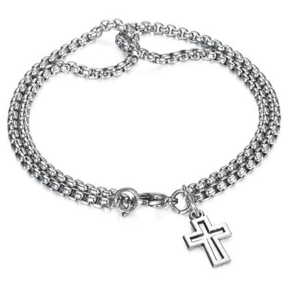 Pulsera con colgante de cruz d - Streetwear Brand Accessories reseña y precio