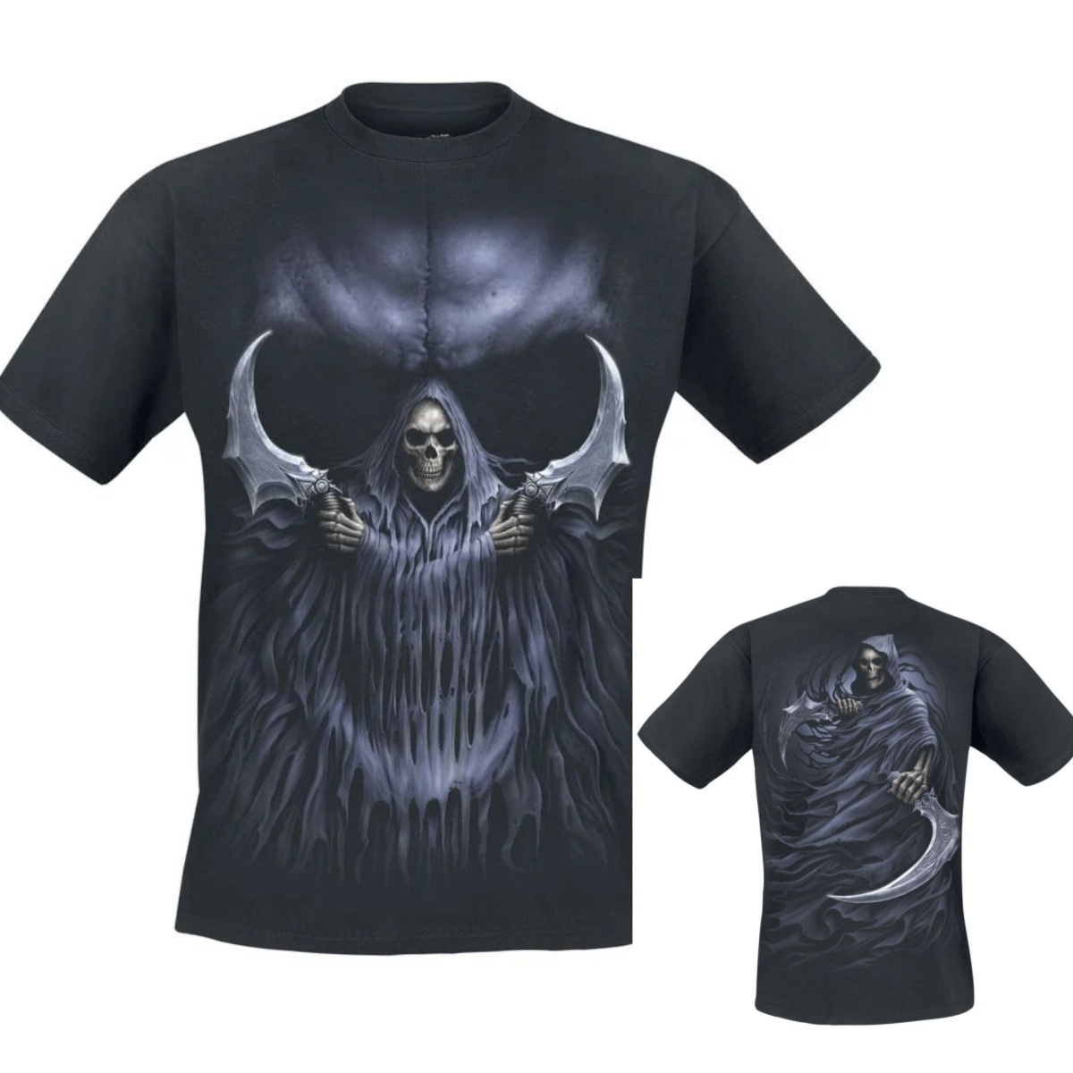 Camiseta gótica oscura con dis - Gothic Streetwear Brand reseña y precio