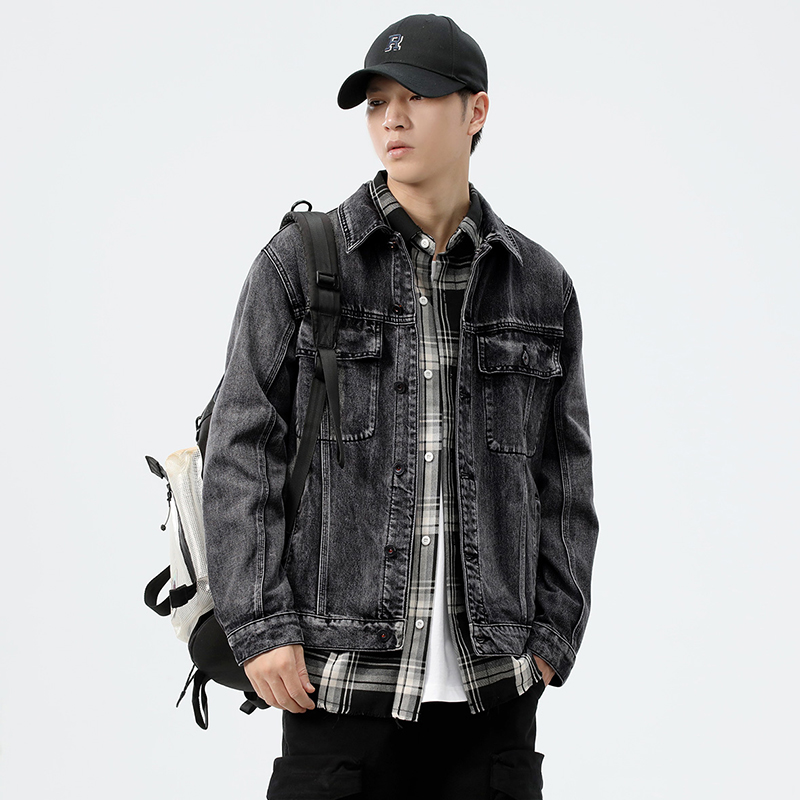 Chaqueta vaquera gris de talla - Streetwear Brands reseña y precio