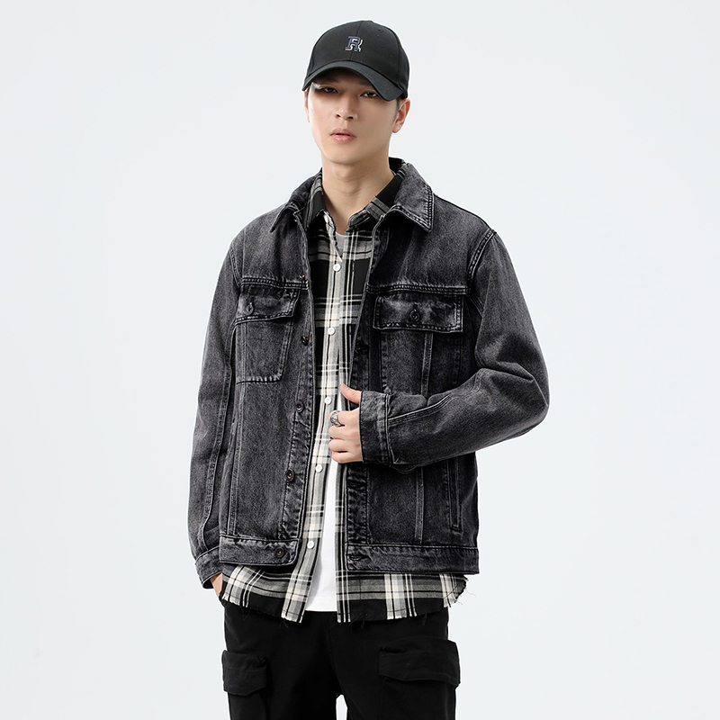 Chaqueta vaquera gris de talla - Streetwear Brands reseña y precio